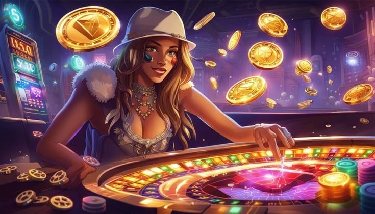 Antarmuka permainan Bonanza Gold di platform dj togel menampilkan lima gulungan dengan simbol emas dan pertambangan